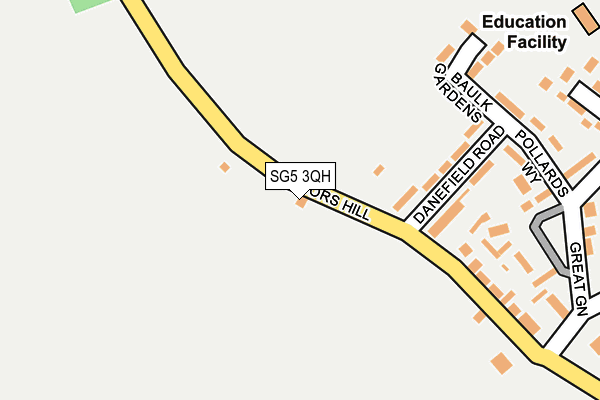 SG5 3QH map - OS OpenMap – Local (Ordnance Survey)