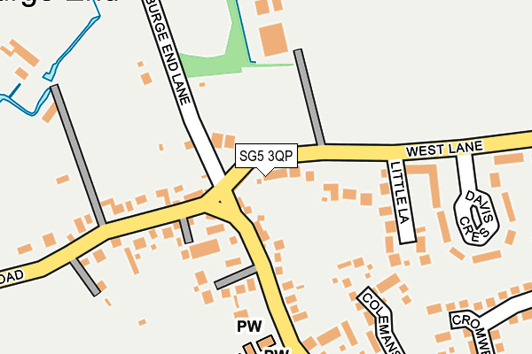 SG5 3QP map - OS OpenMap – Local (Ordnance Survey)