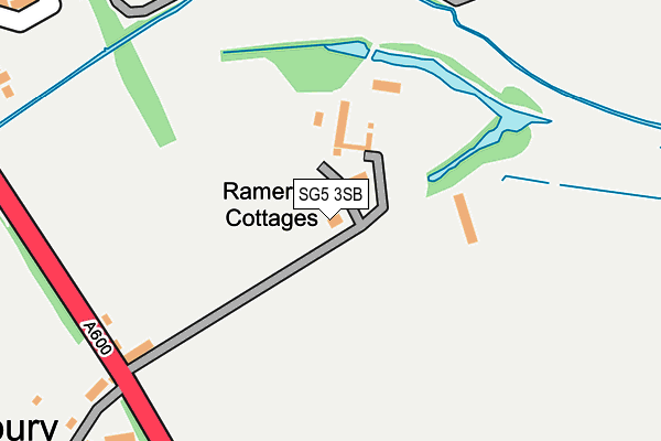 SG5 3SB map - OS OpenMap – Local (Ordnance Survey)