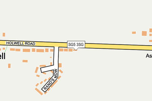 SG5 3SG map - OS OpenMap – Local (Ordnance Survey)