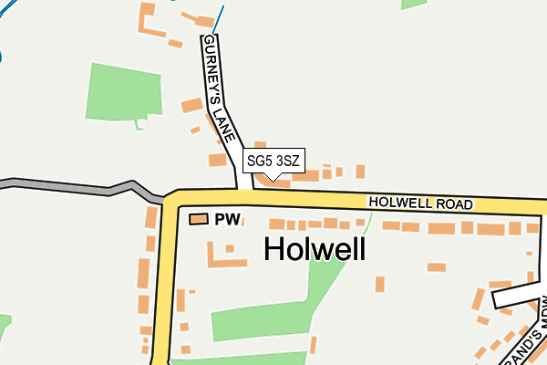 SG5 3SZ map - OS OpenMap – Local (Ordnance Survey)
