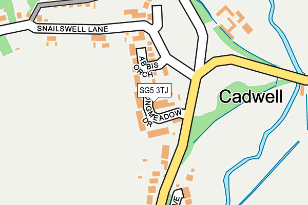 SG5 3TJ map - OS OpenMap – Local (Ordnance Survey)