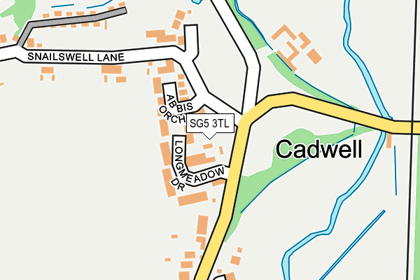 SG5 3TL map - OS OpenMap – Local (Ordnance Survey)