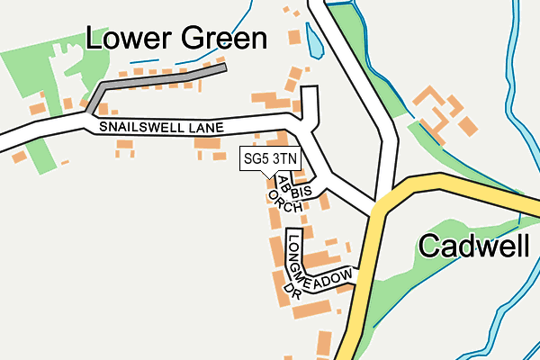 SG5 3TN map - OS OpenMap – Local (Ordnance Survey)