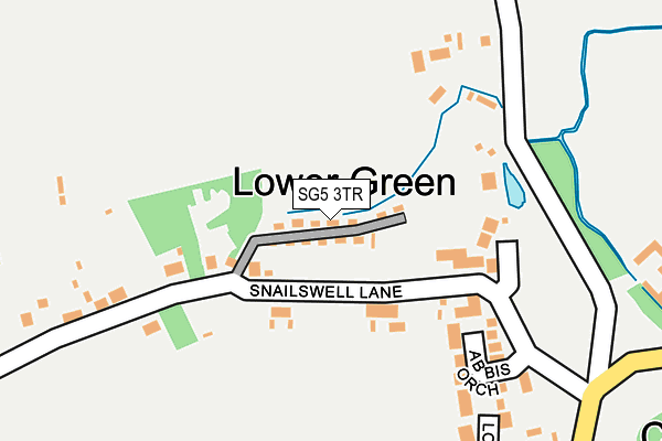 SG5 3TR map - OS OpenMap – Local (Ordnance Survey)