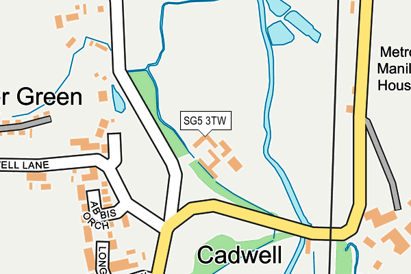 SG5 3TW map - OS OpenMap – Local (Ordnance Survey)