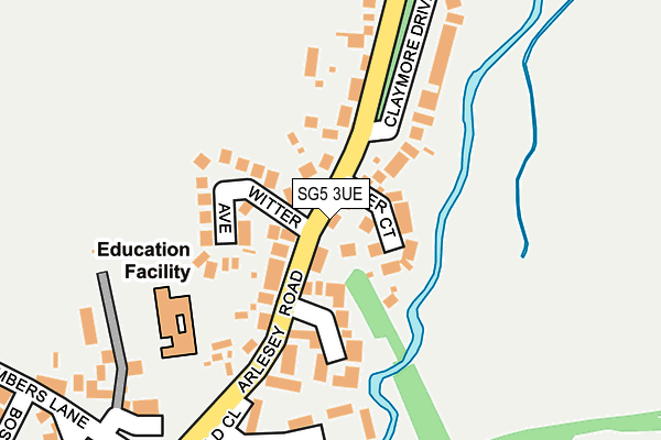 SG5 3UE map - OS OpenMap – Local (Ordnance Survey)