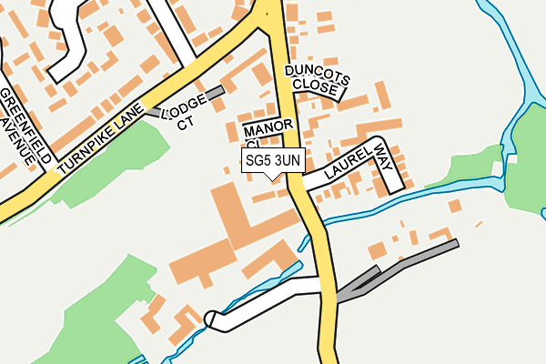 SG5 3UN map - OS OpenMap – Local (Ordnance Survey)