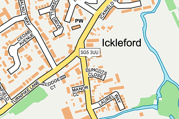 SG5 3UU map - OS OpenMap – Local (Ordnance Survey)