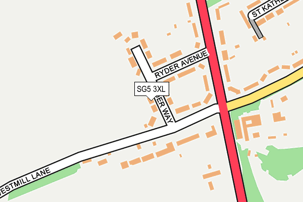 SG5 3XL map - OS OpenMap – Local (Ordnance Survey)