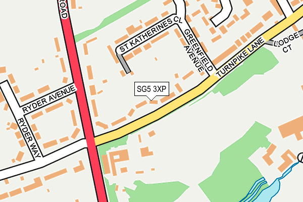 SG5 3XP map - OS OpenMap – Local (Ordnance Survey)