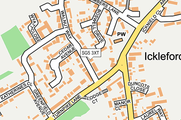 Map of LOU W LTD at local scale