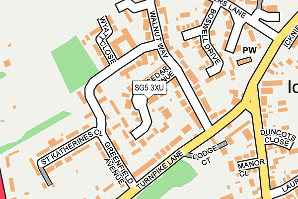 SG5 3XU map - OS OpenMap – Local (Ordnance Survey)