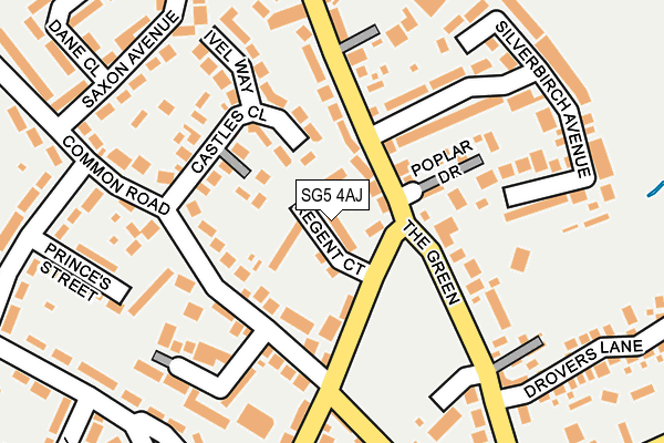 SG5 4AJ map - OS OpenMap – Local (Ordnance Survey)