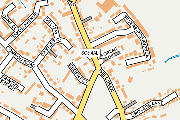 SG5 4AL map - OS OpenMap – Local (Ordnance Survey)
