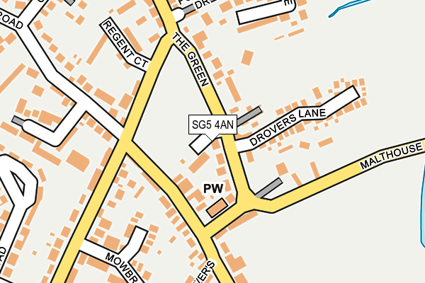 SG5 4AN map - OS OpenMap – Local (Ordnance Survey)
