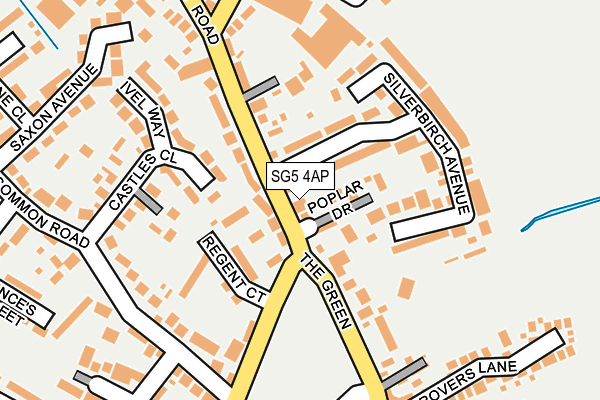 SG5 4AP map - OS OpenMap – Local (Ordnance Survey)