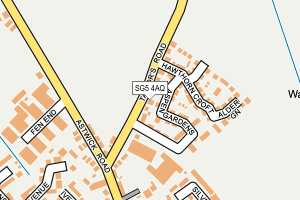 SG5 4AQ map - OS OpenMap – Local (Ordnance Survey)