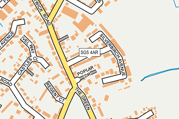 SG5 4AR map - OS OpenMap – Local (Ordnance Survey)