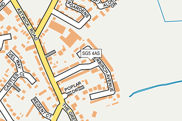 SG5 4AS map - OS OpenMap – Local (Ordnance Survey)