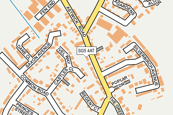 SG5 4AT map - OS OpenMap – Local (Ordnance Survey)