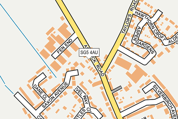 SG5 4AU map - OS OpenMap – Local (Ordnance Survey)