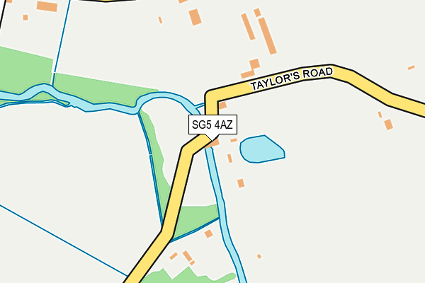 SG5 4AZ map - OS OpenMap – Local (Ordnance Survey)