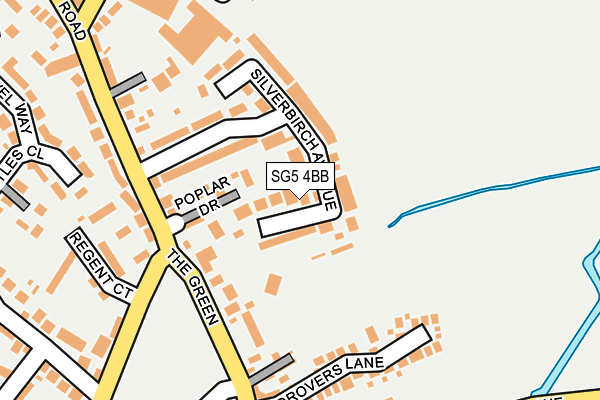 SG5 4BB map - OS OpenMap – Local (Ordnance Survey)