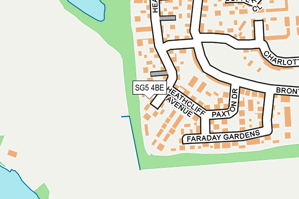 SG5 4BE map - OS OpenMap – Local (Ordnance Survey)