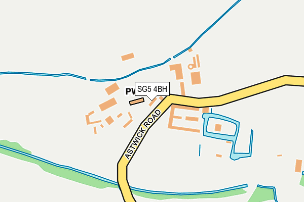 SG5 4BH map - OS OpenMap – Local (Ordnance Survey)