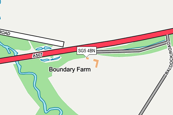 SG5 4BN map - OS OpenMap – Local (Ordnance Survey)