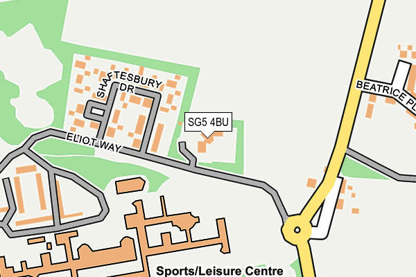 SG5 4BU map - OS OpenMap – Local (Ordnance Survey)