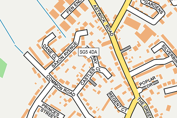 SG5 4DA map - OS OpenMap – Local (Ordnance Survey)