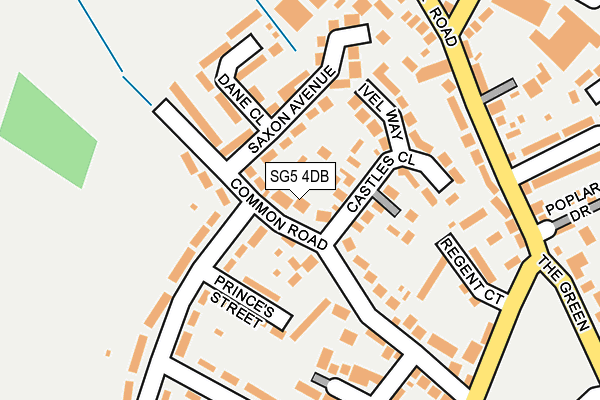 SG5 4DB map - OS OpenMap – Local (Ordnance Survey)