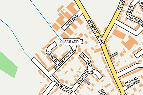 SG5 4DD map - OS OpenMap – Local (Ordnance Survey)