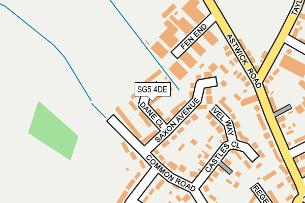 SG5 4DE map - OS OpenMap – Local (Ordnance Survey)