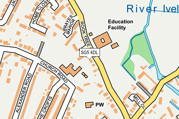 SG5 4DL map - OS OpenMap – Local (Ordnance Survey)