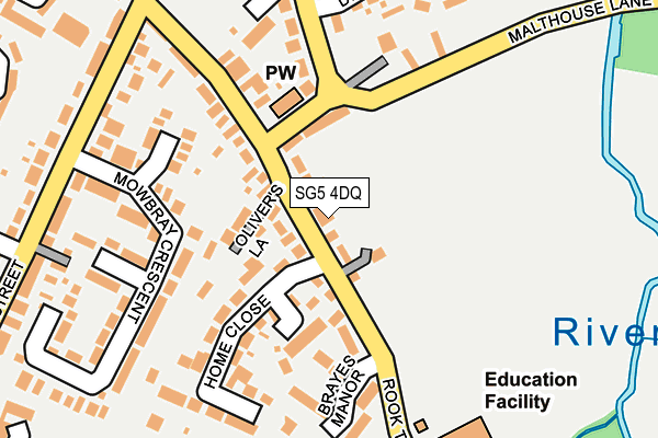 SG5 4DQ map - OS OpenMap – Local (Ordnance Survey)