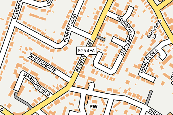 SG5 4EA map - OS OpenMap – Local (Ordnance Survey)