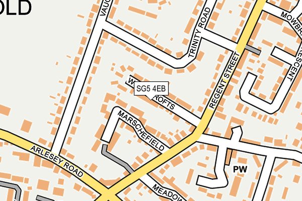 SG5 4EB map - OS OpenMap – Local (Ordnance Survey)