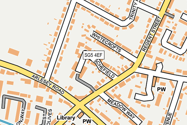 SG5 4EF map - OS OpenMap – Local (Ordnance Survey)