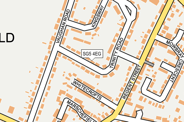 SG5 4EG map - OS OpenMap – Local (Ordnance Survey)