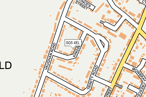 SG5 4EL map - OS OpenMap – Local (Ordnance Survey)