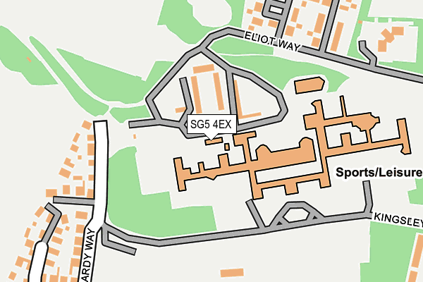 SG5 4EX map - OS OpenMap – Local (Ordnance Survey)