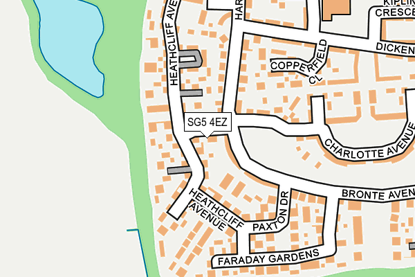 SG5 4EZ map - OS OpenMap – Local (Ordnance Survey)