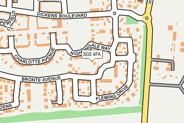 SG5 4FA map - OS OpenMap – Local (Ordnance Survey)
