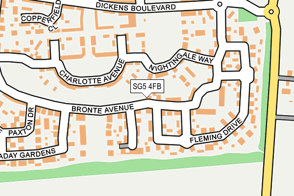 SG5 4FB map - OS OpenMap – Local (Ordnance Survey)