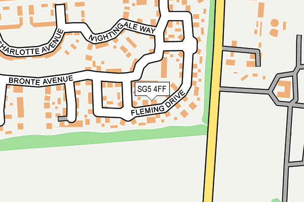 SG5 4FF map - OS OpenMap – Local (Ordnance Survey)