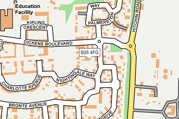 SG5 4FG map - OS OpenMap – Local (Ordnance Survey)