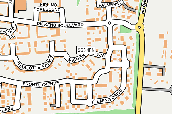 SG5 4FN map - OS OpenMap – Local (Ordnance Survey)